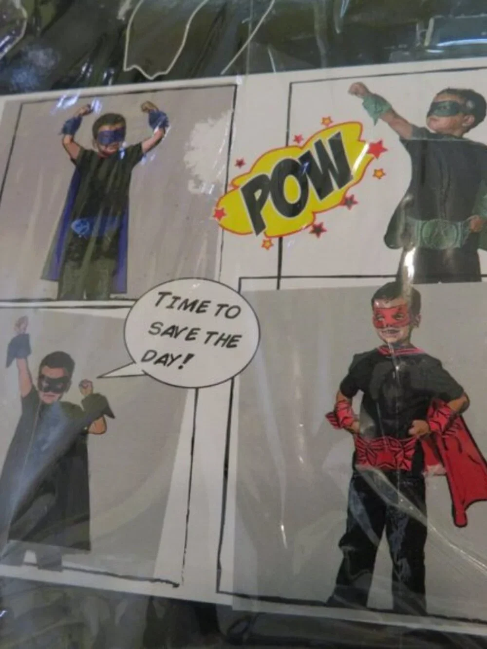 Kids Superhero Costume Set Red Hero Belt & Power Cuffs Ages 3-6 NIP 3 Pc